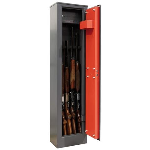 Armadio Cassaforte In Acciaio Portafucili Fuciliera 5 Posti Con Tesoretto - Foto 1