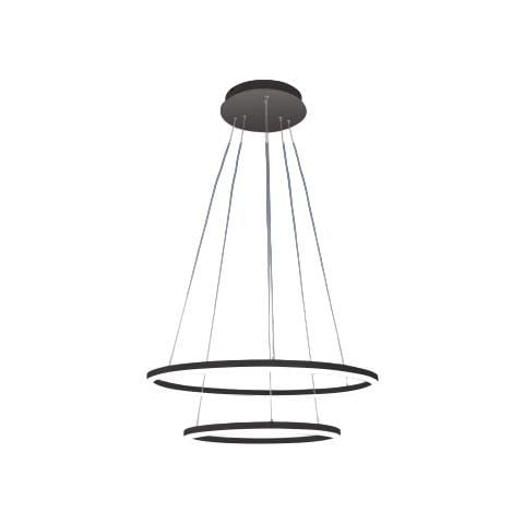 Lampadario A Sospensione Giotto A Led 52w Nero 3508-45-101 - Foto 1