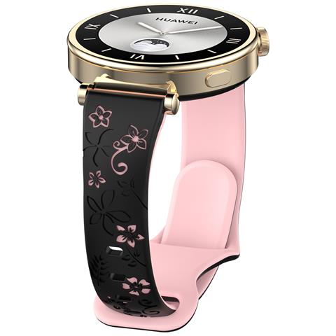 Cinturino Per Orologio Bicolore In Silicone Pink 22 Mm - Foto 3