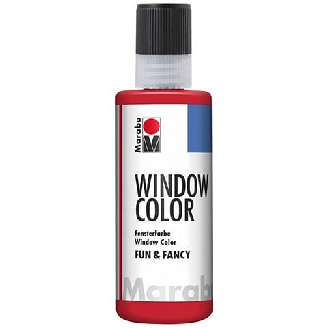 ""fun&fancy"" Colore A Base D'acqua Per Vetri 8oml - Colore Rosso Ciliegia 031 - Foto 1
