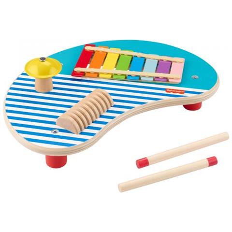 Tavolo Musicale In Legno Fisher-price Con Strumenti A Percussione Hxt91 - Foto 1