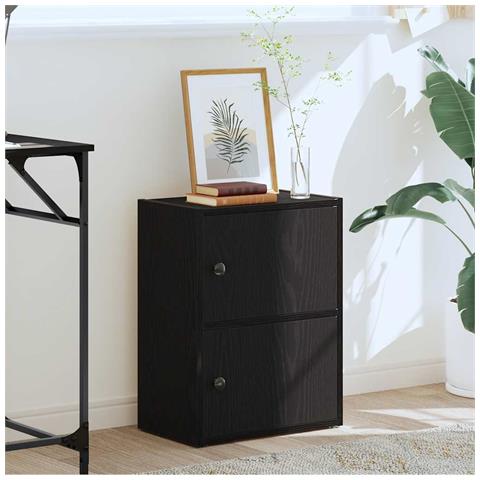 Libreria Rovere Nero 40x24x52 Cm In Legno Multistrato - Foto 3