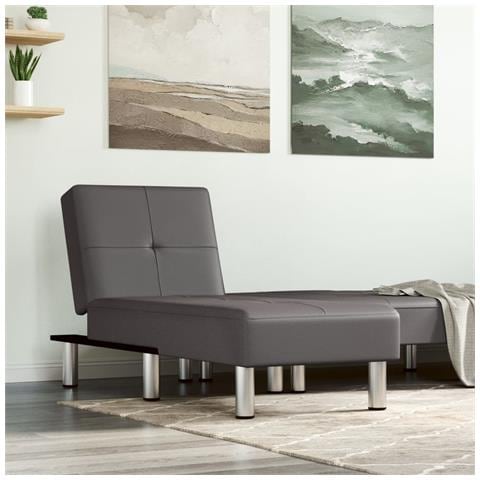 Sdraio Grigia in Similpelle - Foto 2