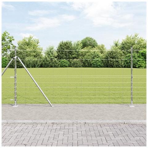 Recinzione Metallica Saldato con Base in Cemento 50 x 1,2 m - Foto 2