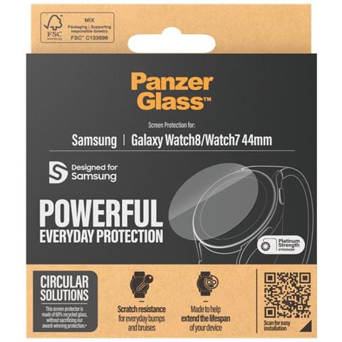 ® Screen Protector Samsung Galaxy Watch8 | Watch7 44mm | Ultra-Wide Fit Pellicola proteggischermo trasparente 1 pz - Foto 4