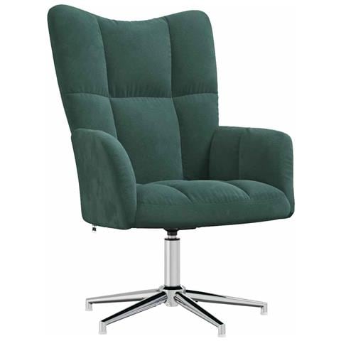 Lusso Casadino -  Poltrona Relax Verde Scuro In Velluto - Foto 1