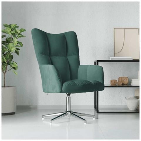 Lusso Casadino -  Poltrona Relax Verde Scuro In Velluto - Foto 8