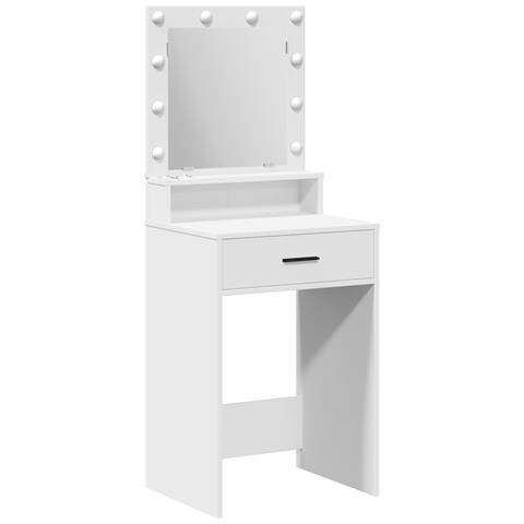 Toeletta  con luci LED Bianca 50x41x135 cm - Foto 1