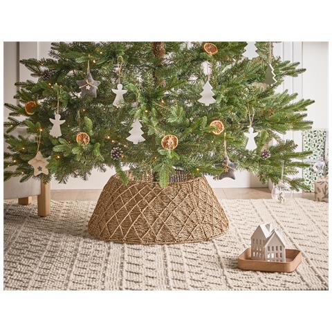 Copri Base Per Albero Di Natale Bougie Alghe Marine Naturale 53 Cm - Foto 1