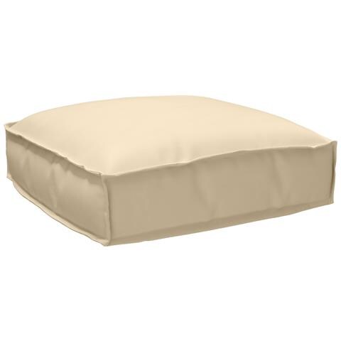 Set di Cuscini per Pallet 2 pcs Beige 50 x 50 x 12 cm - Foto 2