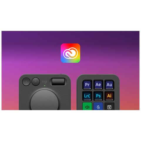 MX Creative Console Tastierino Bluetooth /USB Grafite - Foto 2