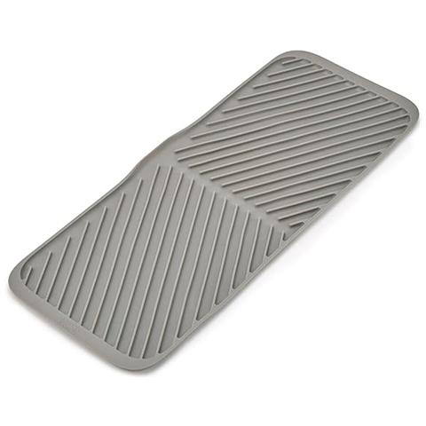 Scolapiatti Pieghevole Duo Scolapiatti Da Cucina Drenaggio Efficiente Per Stoviglie E Utensili Base Antiscivolo Design Pieghevole Colore Grigio - Foto 1