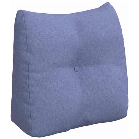 Cuscino per Schiena Blu jeans 45 x 24 x 50 cm Tessuto - Foto 1