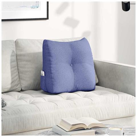 Cuscino per Schiena Blu jeans 45 x 24 x 50 cm Tessuto - Foto 2