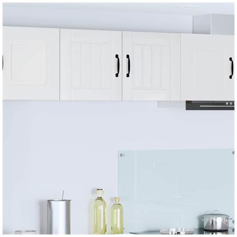 Mobile da cucina con lo scaffale Bianco Lucido 80 x 31 x 40 cm - Foto 2