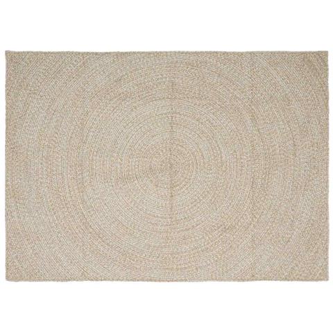 Tappeti per area Naturale e Bianco 160 x 230 cm Juta - Foto 1