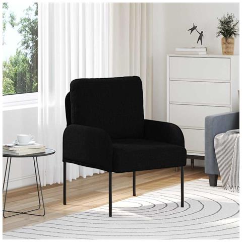 Divani con cuscino 55cm Nero Legno compensato - Foto 2