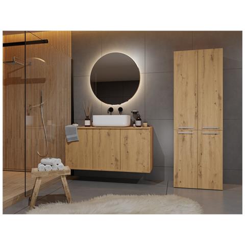 NEL 2K DD ART KPL armadietto di conservazione per bagno Quercia - Foto 2