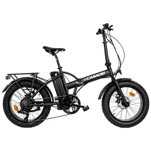 Bici E-bike Fat Bike Bicicletta Alluminio Pieghevole Misura 20 Batteria 36v 10.4ah Motore Mxus 250w 45nm Freni Meccanici - Taglia Unica Nero Opaco - Foto 1