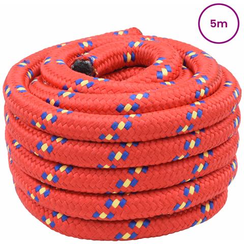 Corda da Barca 5 m 5 Rosso PP - Foto 2