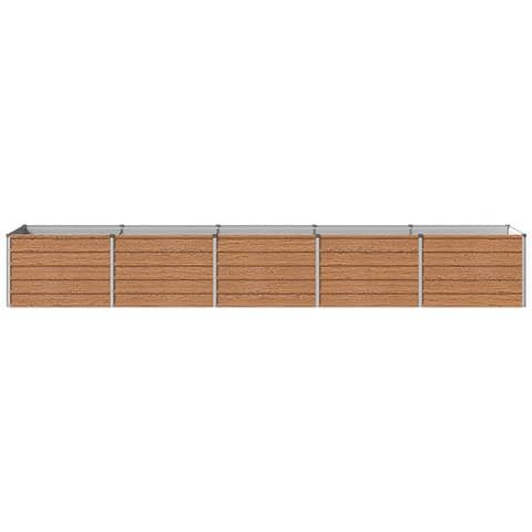 Letto rialzato da giardino Marrone legno 400 x 80 x 55 cm - Foto 2