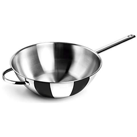 Wok Belly [Nuovo design], acciaio inox 18/10, Ø 30 cm, 4,50 litri - Foto 1