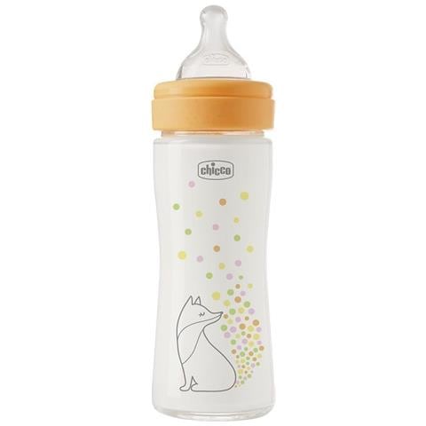 Biberon Perfect Glass Girl Silicone 240 ml - Foto 1