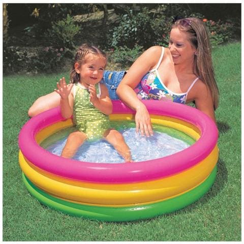 Piscina Gonfiabile 3 Anelli Color 86 x 25 cm - Foto 2