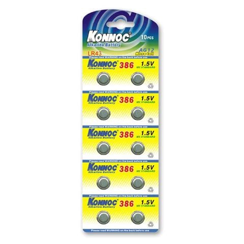 IBT-KLR43 - Batterie a bottone Alcalina LR43 LR1142 386 AG12 (set 10 pz)  - Foto 1