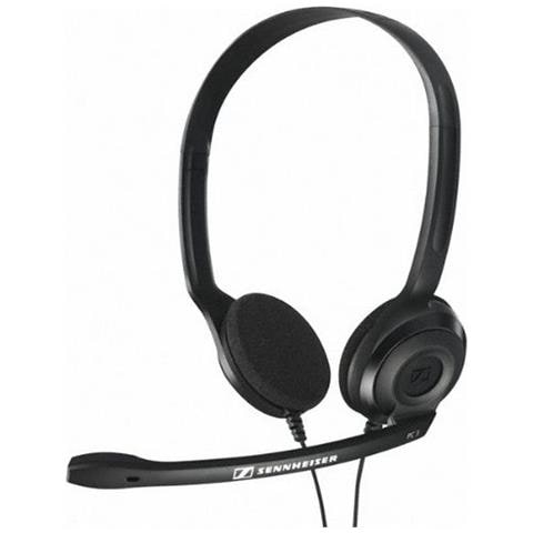 Cuffie con Microfono PC3 Chat per PC Connessione Cavo Nera 2 m - Foto 7