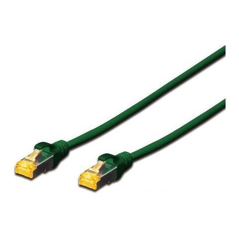 Cavo Rete S-Ftp Cat. 6A Doppia Schermatura Lsoh Colore Verde Mt. 0,25 - Foto 1