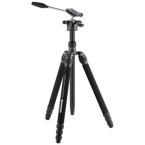 Treppiede e Monopiede con Testa a Sfera Altezza Max 188 cm Nero 56284-EU - Foto 1