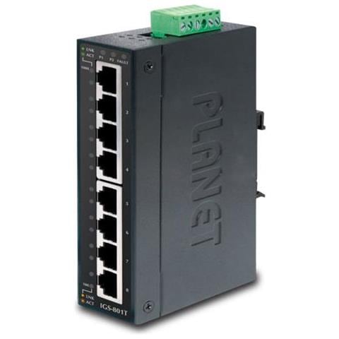 Industrial 8-port 10/100/1000t Ip30 Slim Type 8-port Indust In - Foto 1