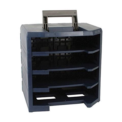 137959 Scatola Portatile HandyBoxxser 5x5 Vuoto, Grigio / Blu - Foto 1