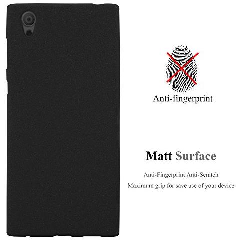 Custodia Compatibile Con Sony Xperia L1 In Frost Nero - Coperchio Protettivo In Silicone Tpu Flessibile - Foto 2