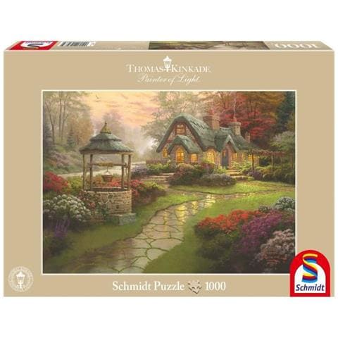 SMT58463 Puzzle da 1000 Pezzi - Thomas Kinkade: Cottage con Pozzo - Foto 1