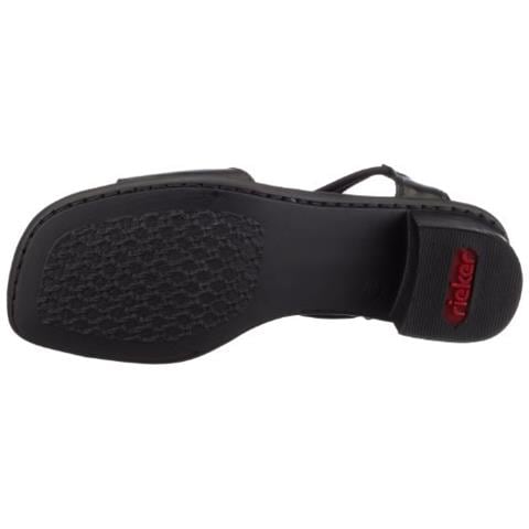 Donna Sandali 62662, La Signora Sandali, Scarpe Estate, Cinturino, Bene, Femminile, Tacco Alto Medio, Nero / Nero / 01.36 Eu / 3.5 Uk - Foto 4