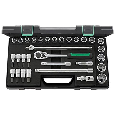 Steel Chiavi A Bussola 31 Pezzi In Cassetta, Cofanetti Robusto Plastica Abs, Pezzo 1, 96.031.439 - Foto 1