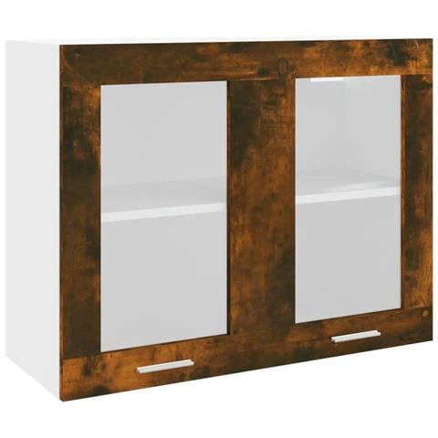 Mobile Pensile “Lyon” Rovere Fumo 80x31x60 cm - Foto 1