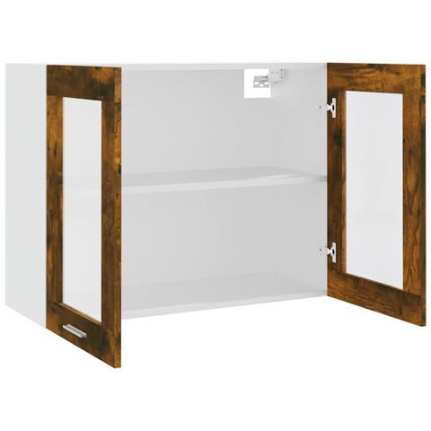 Mobile Pensile “Lyon” Rovere Fumo 80x31x60 cm - Foto 9