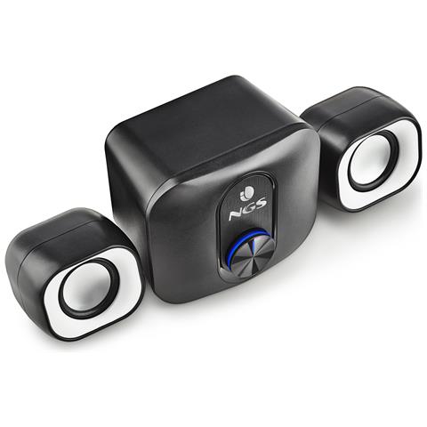 Sistema Audio Mini Stereo Multimediale Comet 2.1 Canali con Subwoofer Potenza 20 W USB - Nero / Bianco - Foto 2