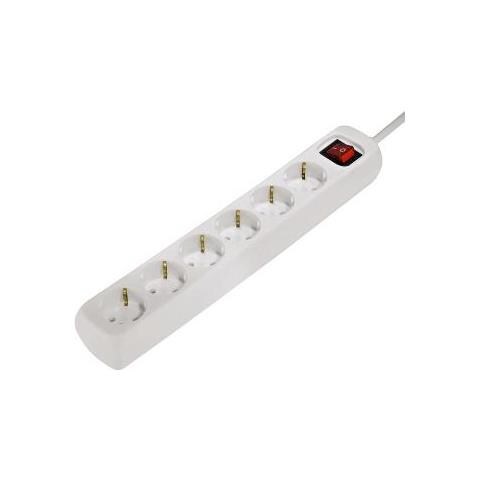 00121915 6presa (e) Ac 230v 3m Bianco Protezione Da Sovraccarico - Foto 1