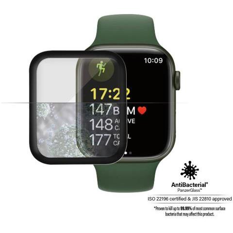 Pg Apple Watch 7 40mm Black Protezione Per Schermo Trasparente Vetro Temperato, Poliuretano Termoplastico (t - Foto 1