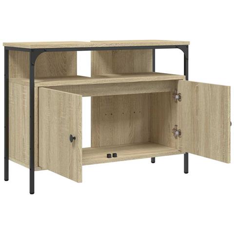 Mobile Lavabo Bagno Rovere Sonoma 60x30x60 Cm Legno Multistrato - Foto 10