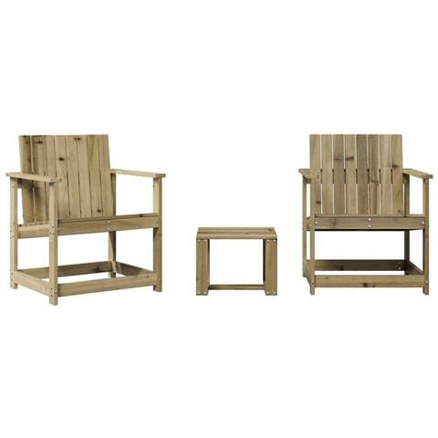 Set Salotto da Giardino 3 pz in Legno Impregnato di Pino - Foto 1
