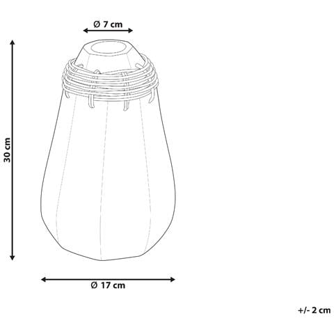 Vaso Decorativo Kampar Realizzato A Mano Ceramica Bianco - Foto 2