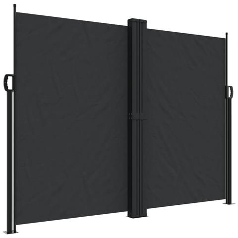 Tenda da Sole Laterale Retrattile Nera 180x600 cm - Foto 1