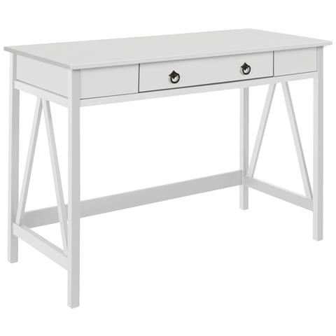 Titan Scrivania Con 1 Cassetto In Pino Bianco - Foto 1