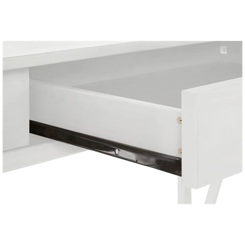 Titan Scrivania Con 1 Cassetto In Pino Bianco - Foto 7