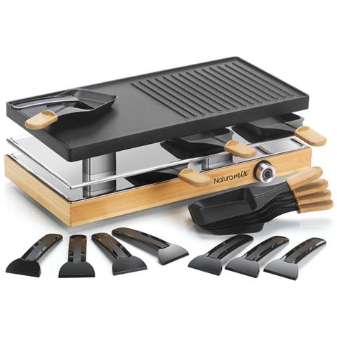 Griglia Per Raclette Per 8 Persone, 1200w - Rac.wood-8 - Foto 1